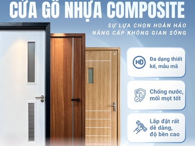 Cửa nhựa gỗ Composite bền đẹp, đa dạng, dẫn đầu xu hướng 0