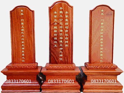 Bán bộ bài vị thờ thần linh và gia tiên bà cô ông mãnh 2