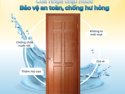 Cửa nhựa giả gỗ chất lượng 1