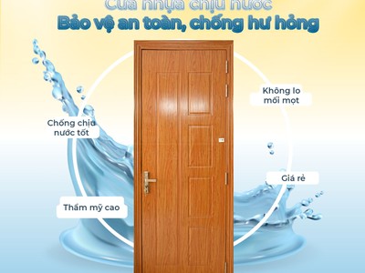 Cửa nhựa giả gỗ chất lượng 2