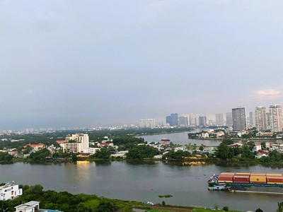 Cho thuê căn hộ opal riverside 72m  2pn 2wc view sông, tầng cao mát 4