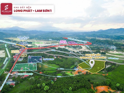  đất nền long phát lam sơn   gần khu công nghệ cao, sổ sẵn, sang tên liền tay 150tr/lô 0