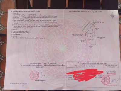 Đất đẹp - giá tốt - bán gấp lô đất tiềm năng tại  ấp đồng tràm,  xã long thạnh, kiên giang 0
