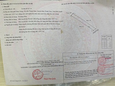 Đất đẹp - giá tốt - chính chủ cần bán đất bình thuận, có đường quy hoạch chạy giữa 0