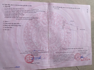 Cần bán lô đất tại thôn kiến phong, xã đồng thái, huyện an dương, hải phòng. 4
