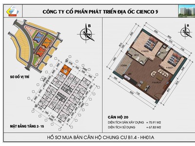 Cần bán căn góc 76m2 tầng 14, ban công view hồ chung cư Thanh Hà 0