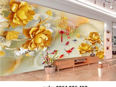 Tranh gạch men 3d ốp tường phòng khách đẹp - CXV55 5