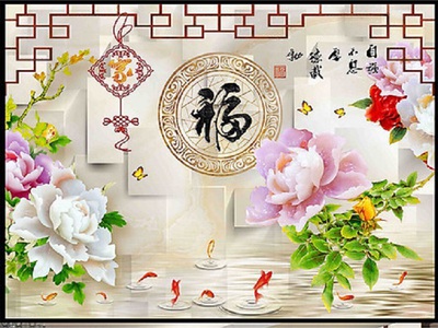Tranh gạch men 3d ốp tường phòng khách đẹp - CXV55 6