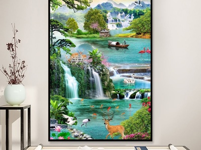Tranh gạch 3d ốp tường hành lang - sảnh - BCV54 4