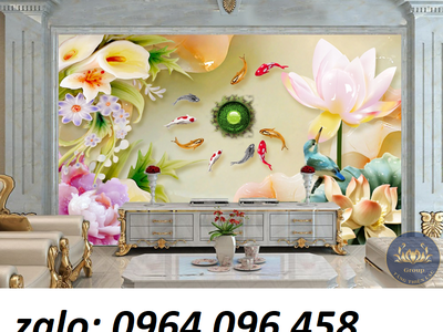 Tranh gạch men 3d ốp tường phòng khách đẹp - CXV55 2