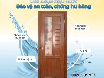 Cửa nhựa Đài Loan ghép thanh 1