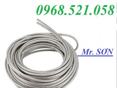 Kim khí THANH SƠN Hà Nội có cáp Inox 304 bọc nhựa 0947521058 Cáp cột cờ, cáp cầu thang nhà VIP 2