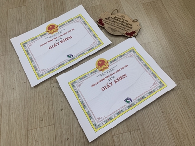 In giấy khen công ty, in giấy khen thưởng, in bằng khen 0