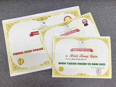 In giấy khen công ty, in giấy khen thưởng, in bằng khen 1