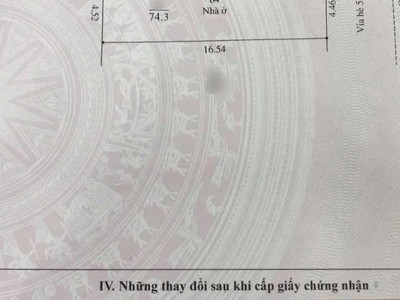 Bán nhà mặt đường kinh doanh Ngô Quyền, TP HP mới, TP HD cũ, 74.3m2, 4 tầng, mt 4.46m 3