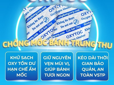 Sử dụng gói Oxytoc - Bảo quản bánh Trung thu chuẩn chỉnh 1