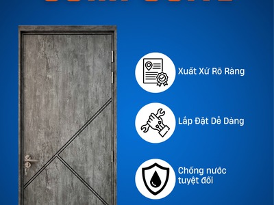 Cửa nhựa Composite đẳng cấp cho không gian hiện đại 2