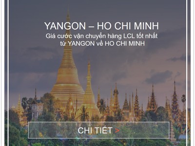 Giá Cước Vận Chuyển Hàng LCL Từ Yangon Về Việt Nam 0