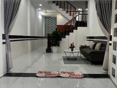 Nhà mới rất rộng 1 trệt 2 lầu ngay bến xe buýt hiệp thành q12 1
