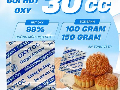 Gói hút oxy 30CC bảo quản bánh trung thu khỏi mốc 3