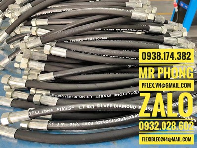Ống dầu thủy lực 1/2 -ống thủy lực 3/8- Các loại ống ty ô thủy lực 0