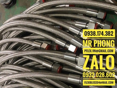 Ống mềm dẫn hóa chất PTFE-ống dẫn hóa chất kết nối mặt bích 3