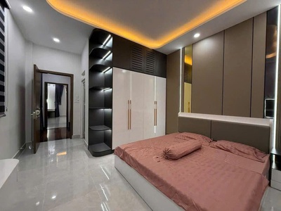 Bán nhà  4x15  góc 2 mặt tiền đẹp thới an 13, quận 12   đường 16m, 1 trệt 3 lầu, giá tốt 4