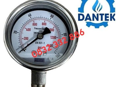 Mua đồng hồ áp suất Yamaki dải đo 0 100 bar ở Bắc Kạn   Hàng có sẵn, giao nhanh tại Dantek 0