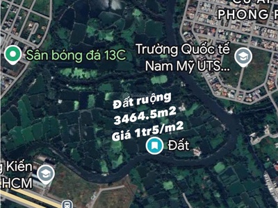 Bán đất ruộng hcm view sông hcm phù hợp đầu tư lâu dài - gần khu dân có tiềm năng tương lai 0