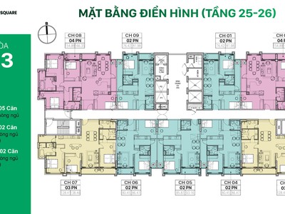 Chung cư Jade Square đường Nguyễn Đình Tứ phường Xuân Đỉnh Bắc Từ Liêm cạnh Phạm Văn Đồng Vành Đai 3 10