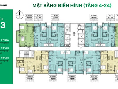Chung cư Jade Square đường Nguyễn Đình Tứ phường Xuân Đỉnh Bắc Từ Liêm cạnh Phạm Văn Đồng Vành Đai 3 9