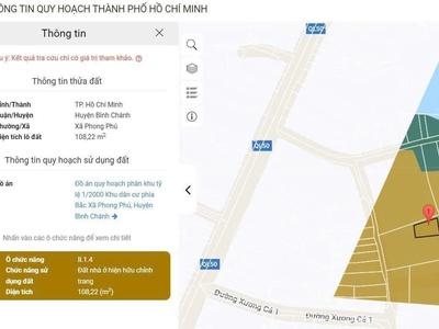 Bán đất thổ cư chính chủ   xây biệt thự   sổ hồng riêng - đường xương cá 1, xã phong phú, bình 0