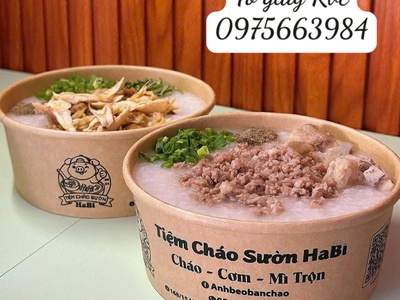 Tô giấy đựng cháo dinh dưỡng 1000ml 1