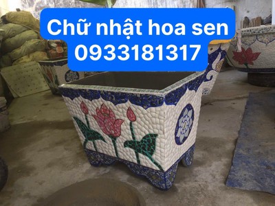 Cơ sở chậu hoa Thế Sơn - chậu hoa dán sành sứ - chậu khảm sành - cẩn miễng 15