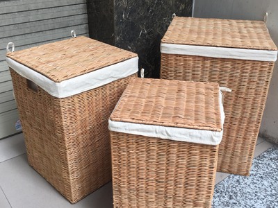 Giỏ mây vuông để đồ 4