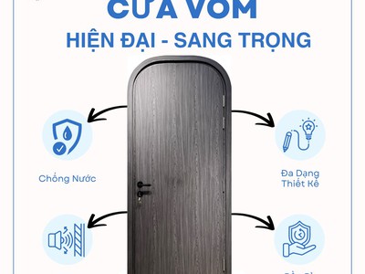 Cửa vòm nhựa Composite tạo điểm nhấn kiến trúc, khẳng định gu nội thất 0