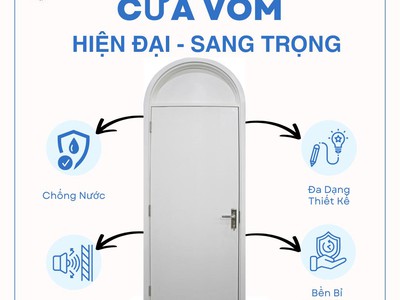 Cửa vòm nhựa Composite tạo điểm nhấn kiến trúc, khẳng định gu nội thất 1
