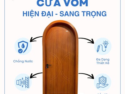 Cửa vòm nhựa Composite tạo điểm nhấn kiến trúc, khẳng định gu nội thất 3