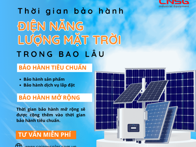 Thời gian bảo hành điện năng lượng mặt trời trong bao lâu 0