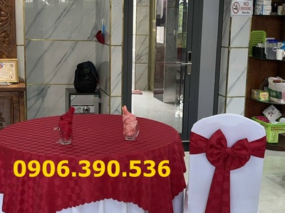 Địa chỉ cung cấp khăn bàn,khăn ăn, áo ghế, nơ ghế uy tín, chất lượng 9