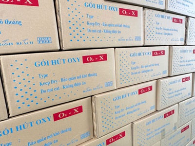 Gói hút ẩm Oxy O2X bảo quản bánh trung thu 1