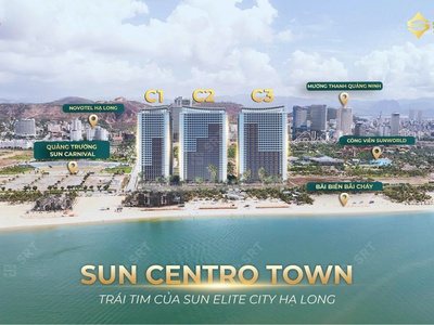 Chính thức booking căn hộ dự án sun centro town hạ long chỉ từ 50 triệu có hoàn lại 2