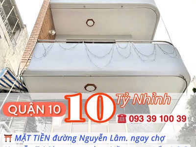 Bán nhà q10- mặt tiền ngay chợ nguyễn tri phương- 5 tầng ở ngay: nhỉnh 10 tỷ. mr vũ: 0933 910 039 4