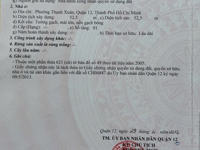 Chính chủ bán nhà cấp 4 hẻm xe hơi đường tx21 ngay sát cạnh picity phường thạnh xuân, quận 12 4