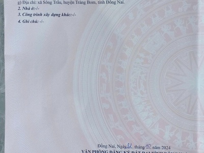  đất trung tâm trảng bom   sổ riêng, gần kcn, vành đai 4   chỉ 900 triệu đã bao phí  4