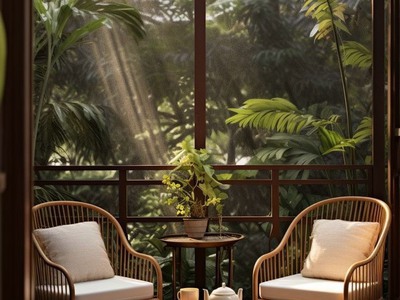Ghế đơn mây armchair 1