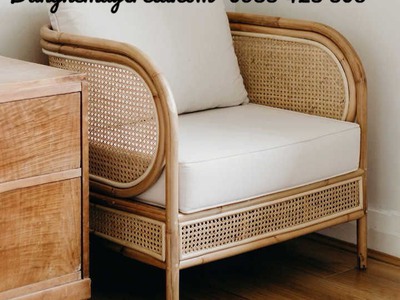 Ghế đơn mây armchair 2