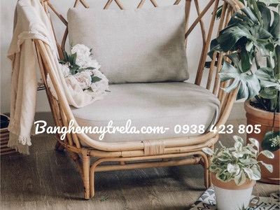 Ghế đơn mây armchair 4