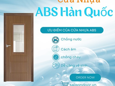 Cửa nhựa ABS chống nước - Giải pháp bền đẹp cho phòng vệ sinh hiện đại 1