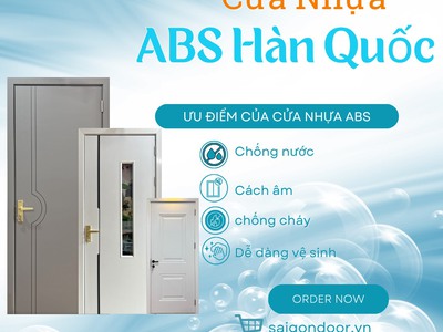 Cửa nhựa ABS chống nước - Giải pháp bền đẹp cho phòng vệ sinh hiện đại 3